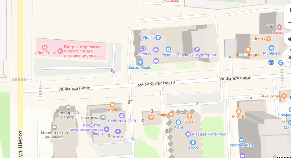 Расположение на карте